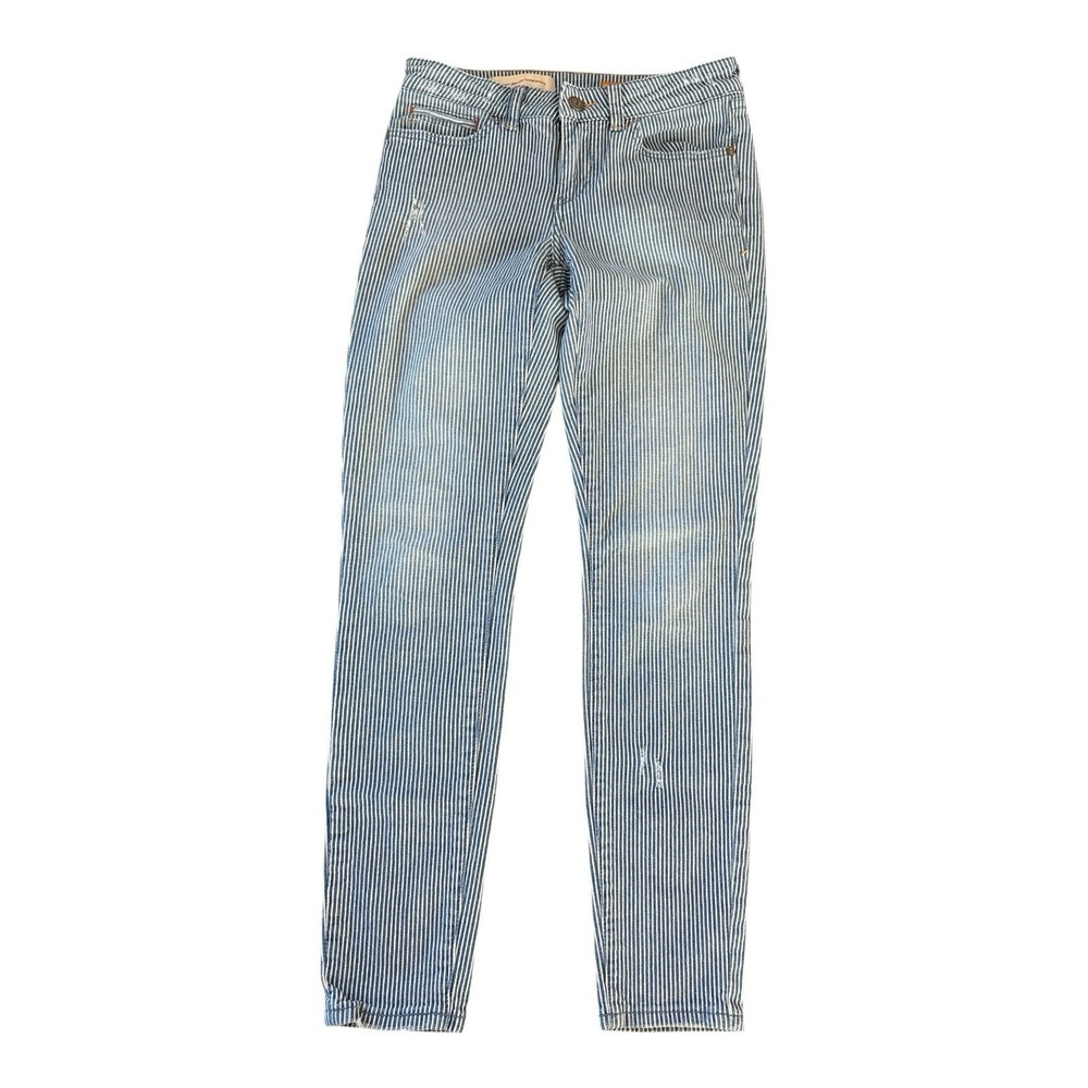 Pilcro & The Letterpress Skinny Jeans Womens Size 28‎ Blue/White Stripe Indie